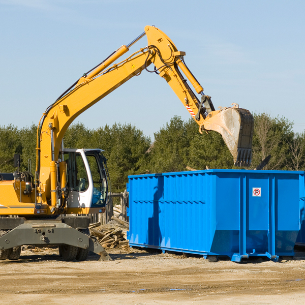 are there any restrictions on where a residential dumpster can be placed in Tichigan Wisconsin